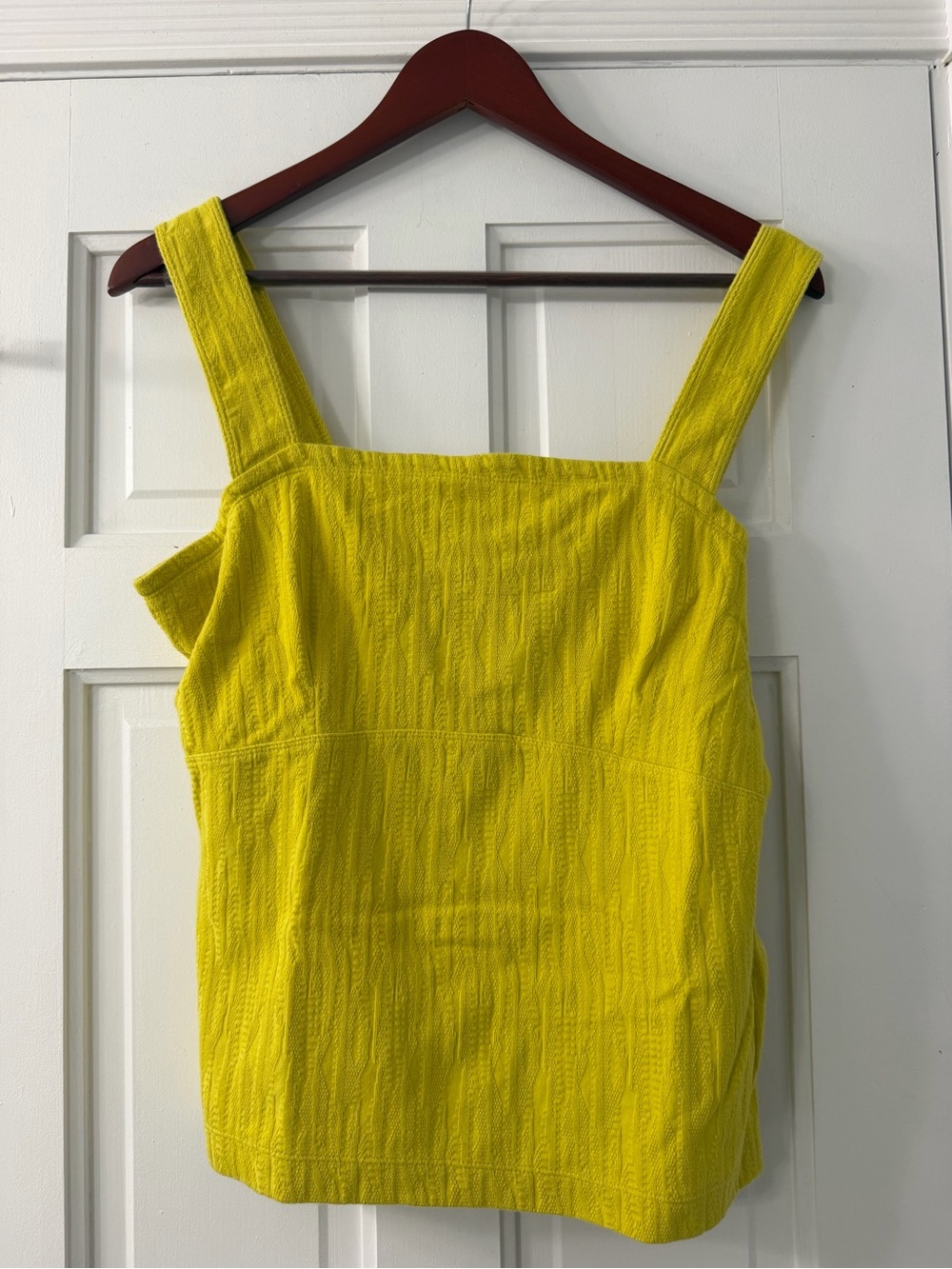 Anthropologie Maeve Lemon Yellow Knit Tank